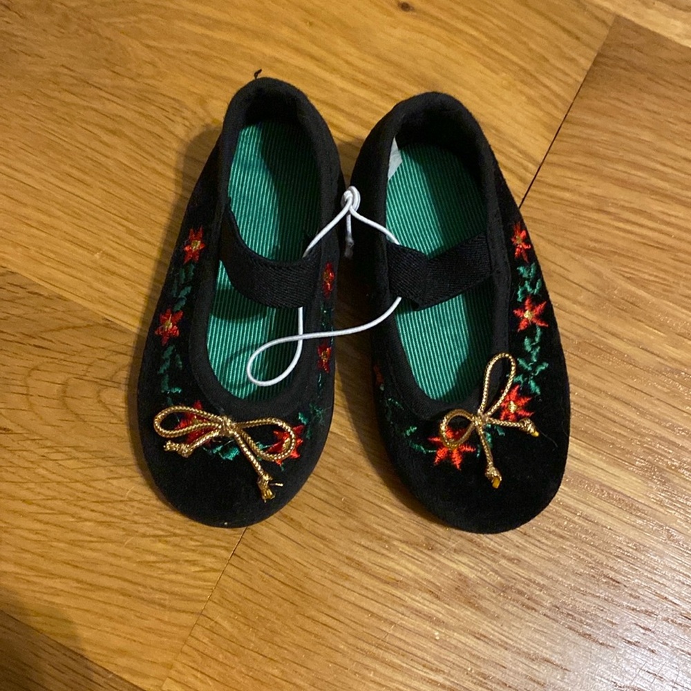 Vintage 1990s Christmas Slippers Toddler Size 2